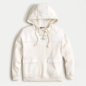 JCrew Lace Up Hoodie
